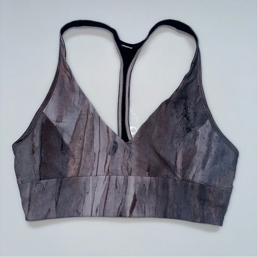 Lululemon Multi Color / Black Reversible V-Neck Align Bra Size 4